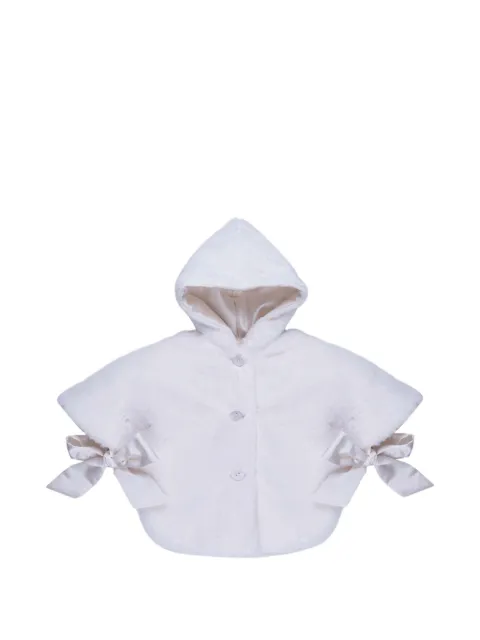 MARLU' couture bow-detail hooded jacket