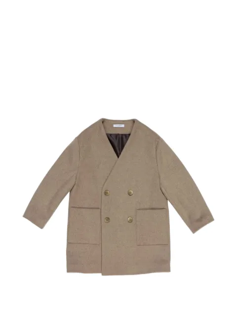 Paolo Pecora double-breasted patch-pocket coat