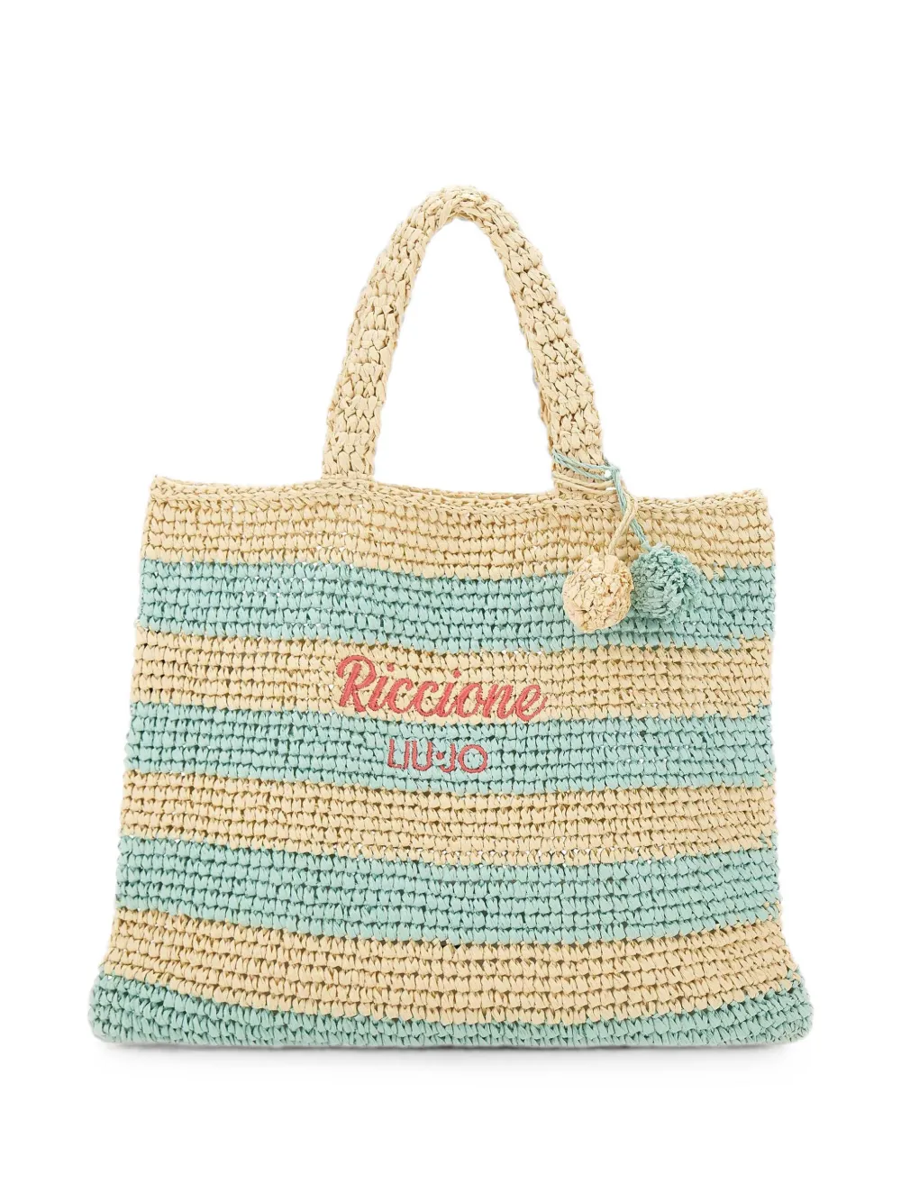 LIU JO Plentia Riccione interwoven tote bag - Toni neutri
