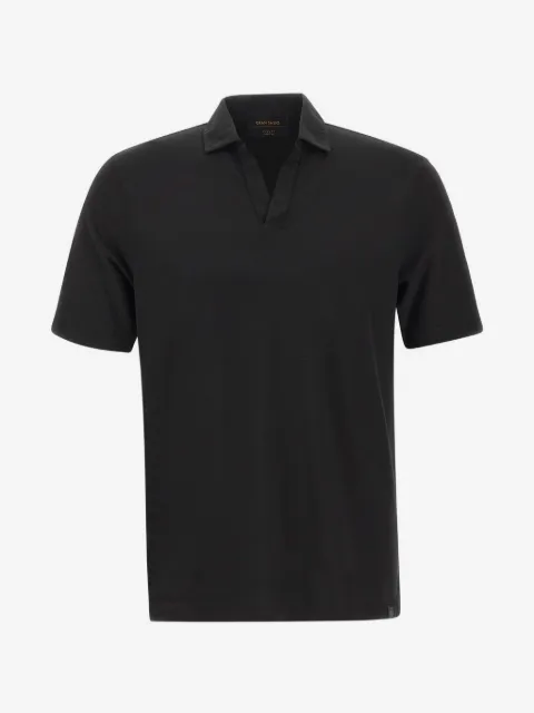 Gran Sasso open-collar short-sleeve T-shirt