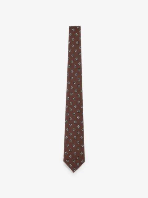 Kiton Stropdas met bloemenprint