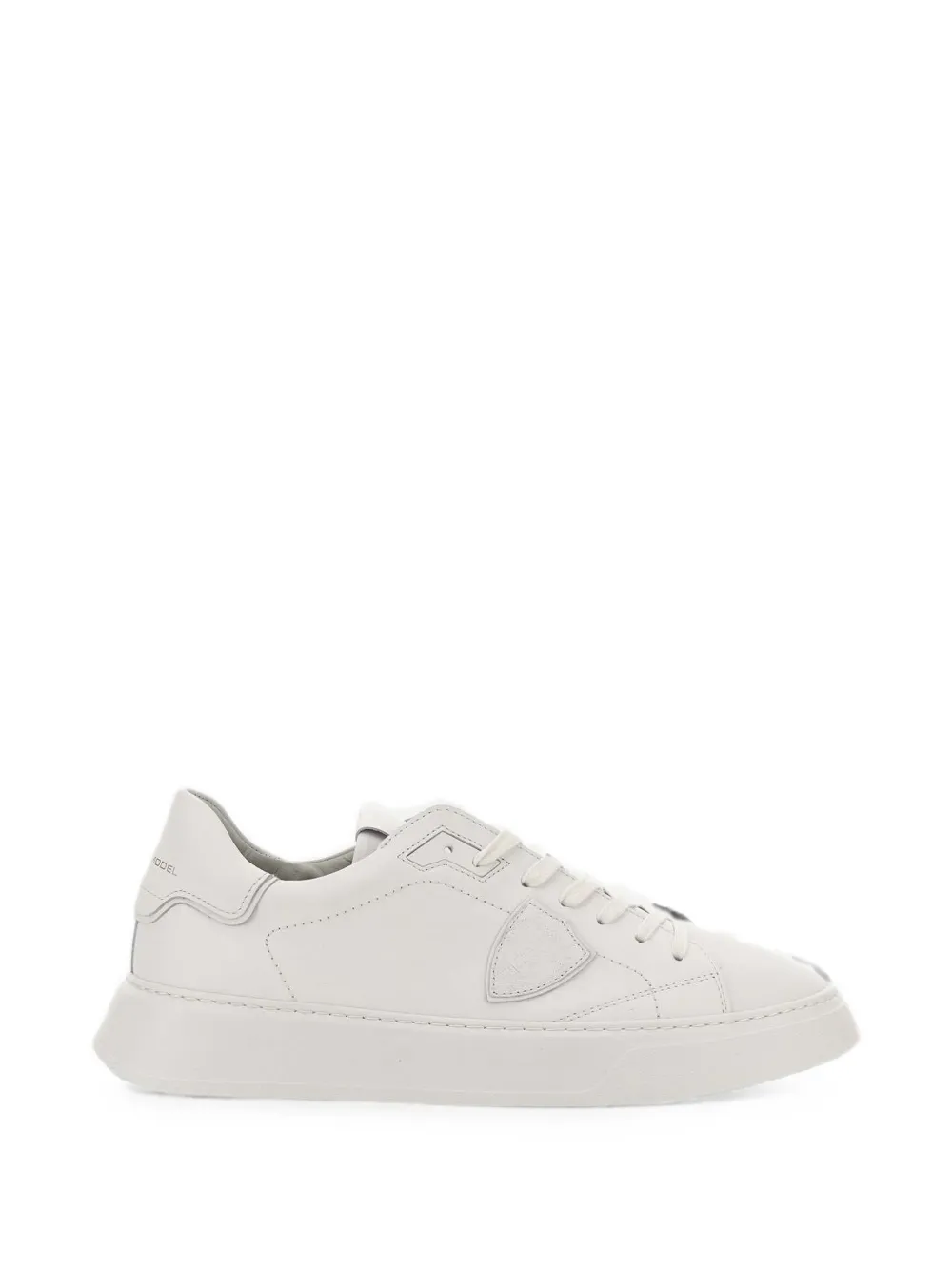 Philippe Model Paris temple low leather sneakers Wit