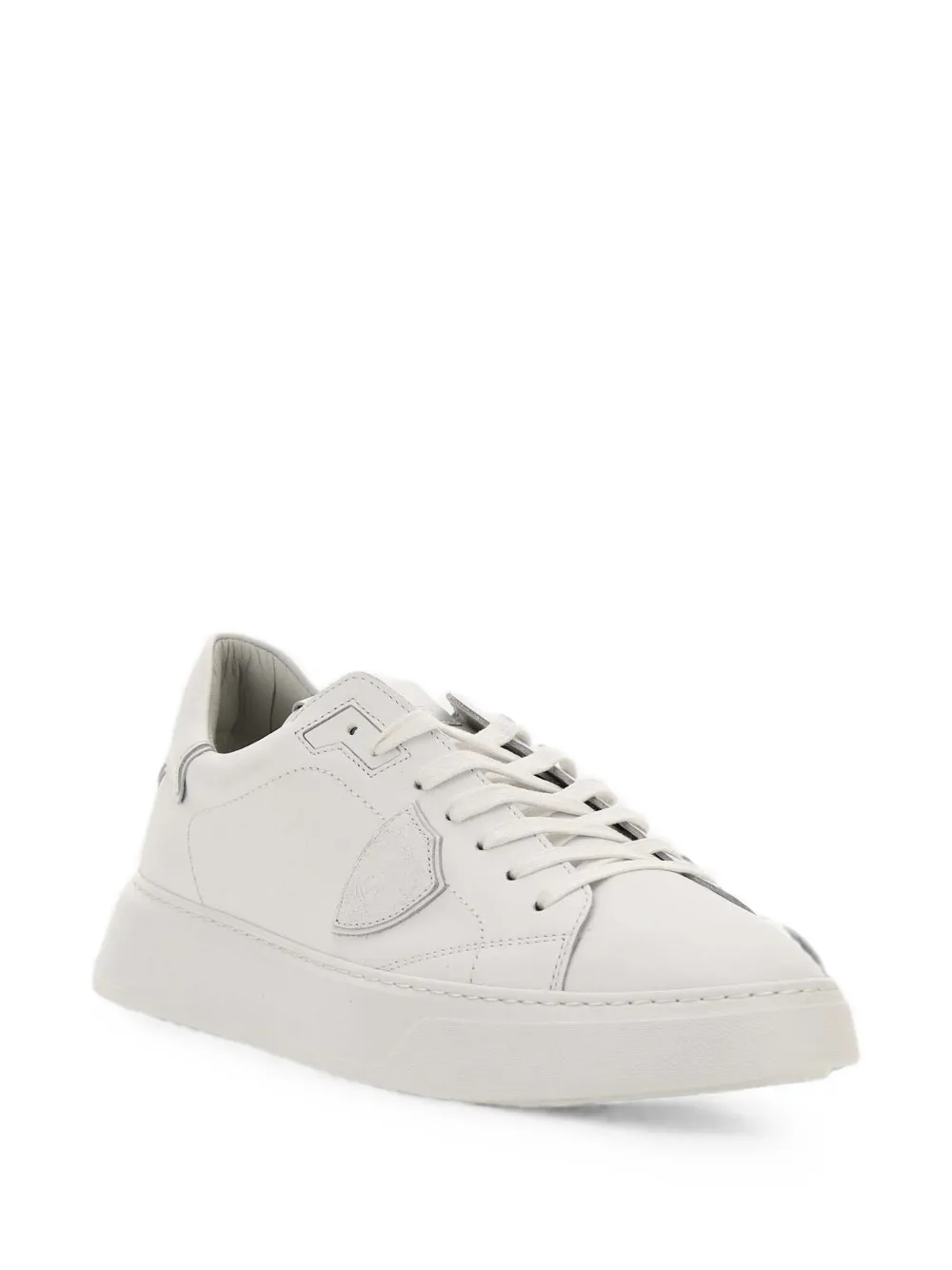 Philippe Model Paris temple low leather sneakers Wit