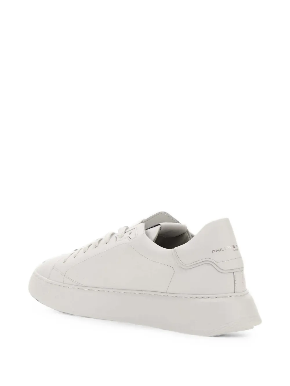 Philippe Model Paris temple low leather sneakers Wit