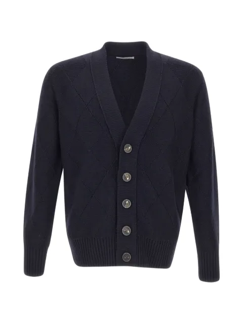 Kangra argyle-knit cardigan