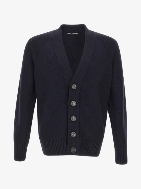 Kangra argyle-knit cardigan