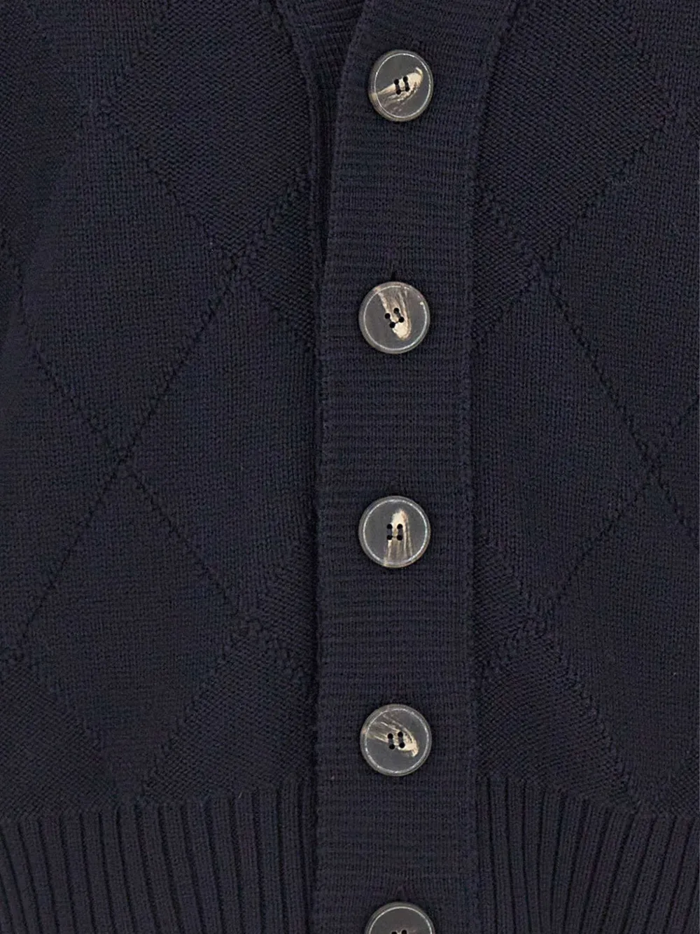 Kangra Vest met argyle patroon Blauw
