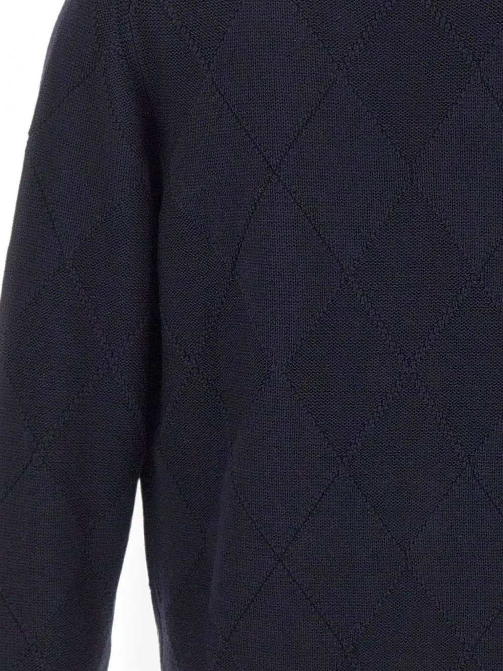 Kangra Vest met argyle patroon Blauw