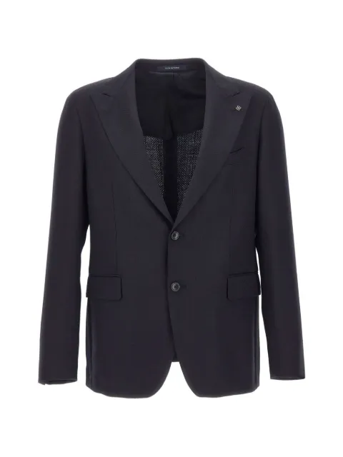 Tagliatore single-breasted herringbone blazer