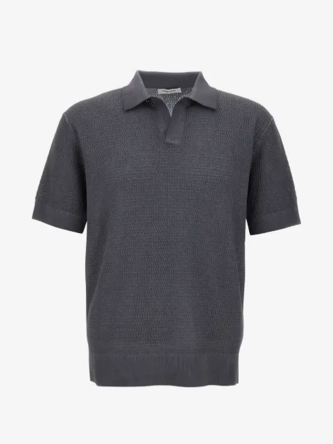 Kangra openwork-knit cotton T-shirt
