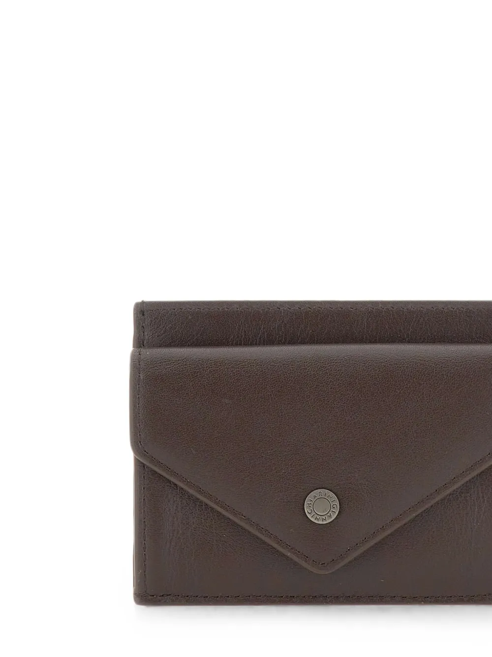 GIANNI CHIARINI Pasjeshouder met logo-reliëf Bruin