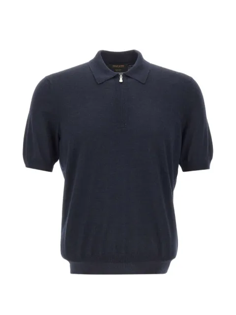 Gran Sasso playera tipo polo manga corta con cuello en cierre
