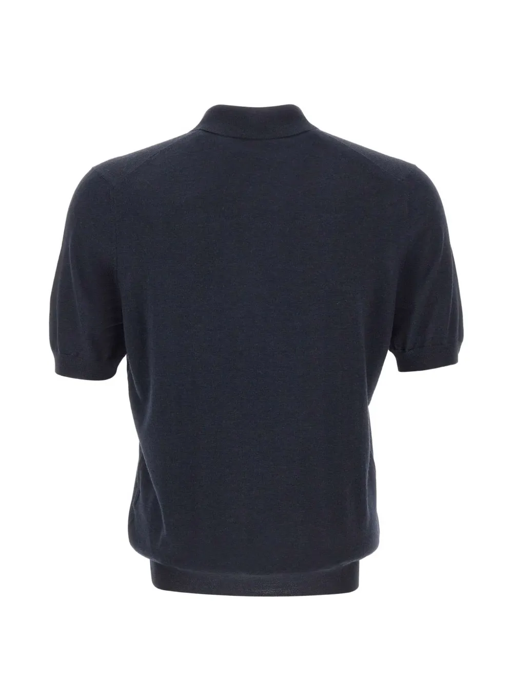 Gran Sasso Poloshirt met korte mouwen en rits Blauw