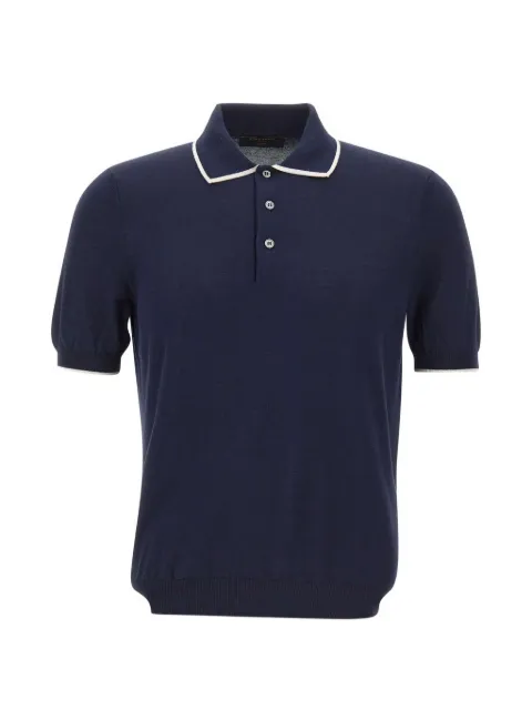 Gran Sasso contrasting-trim cotton polo shirt