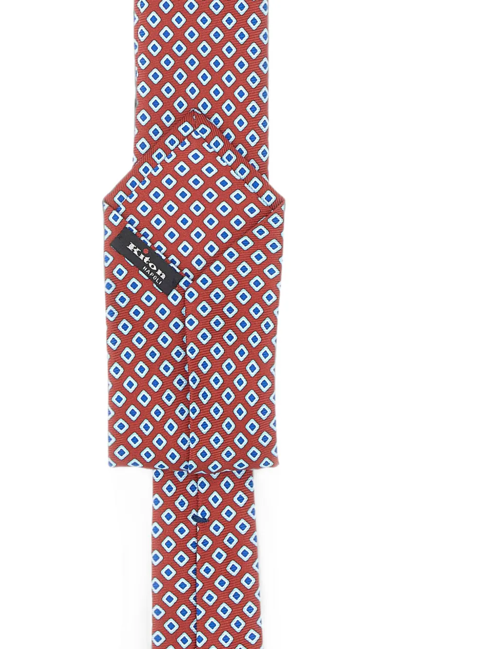 Kiton Stropdas met geometrische print Rood