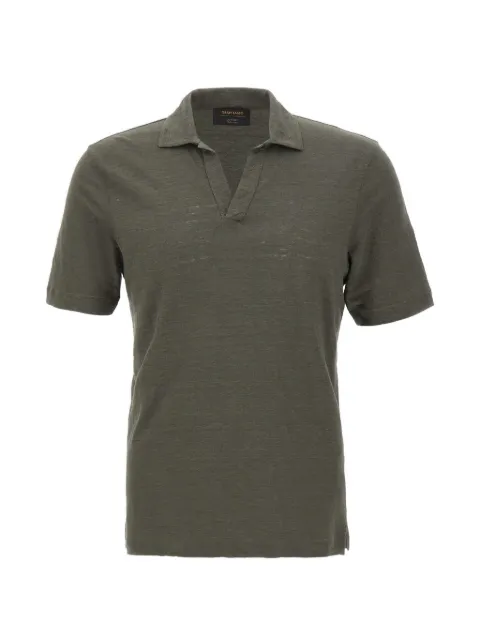 Gran Sasso open-collar short-sleeve polo shirt