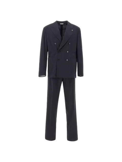 Manuel Ritz double-breasted peak-lapel suit