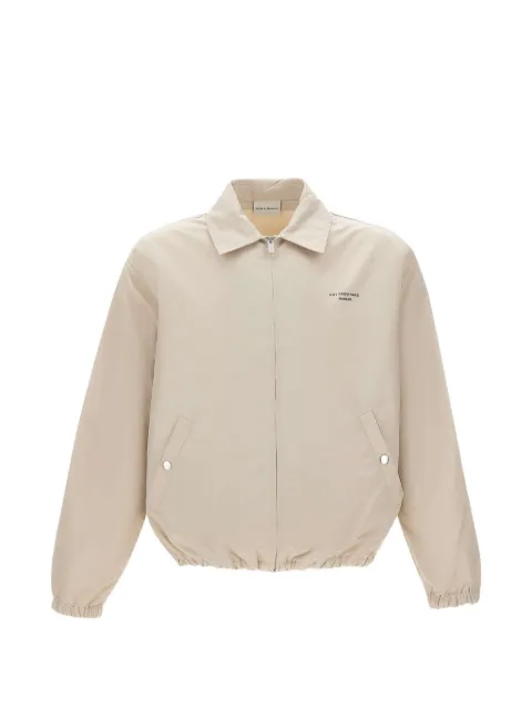 Drôle De Monsieur slogan-print zip-up jacket