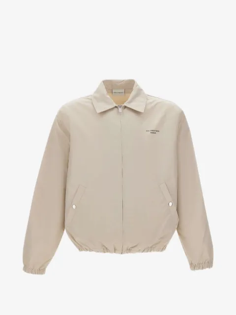 Drôle De Monsieur slogan-print zip-up jacket