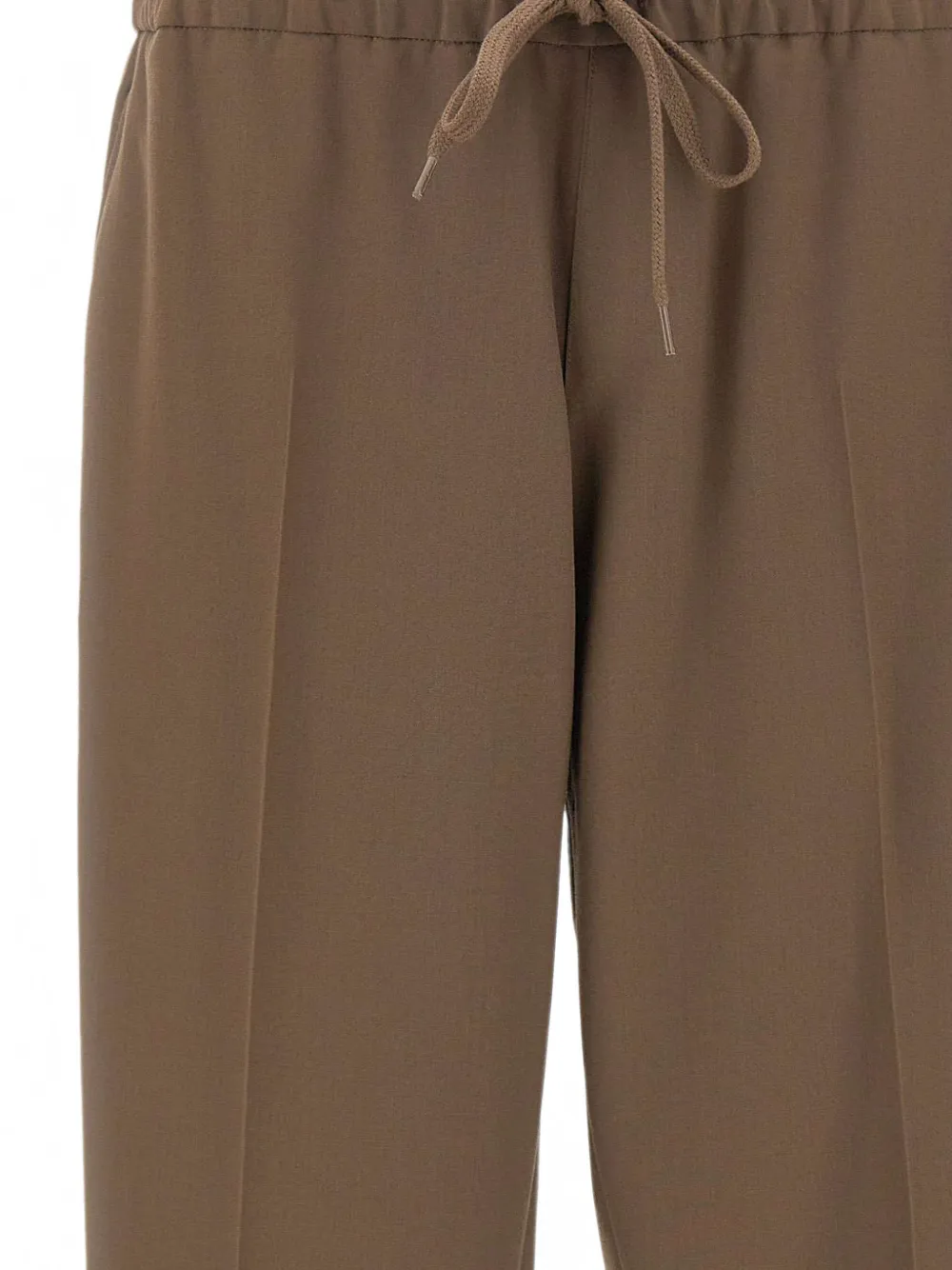 MM6 Maison Margiela Broek met trekkoordtaille Bruin