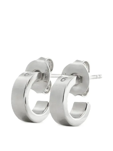 MM6 Maison Margiela logo-engraved hoop earrings