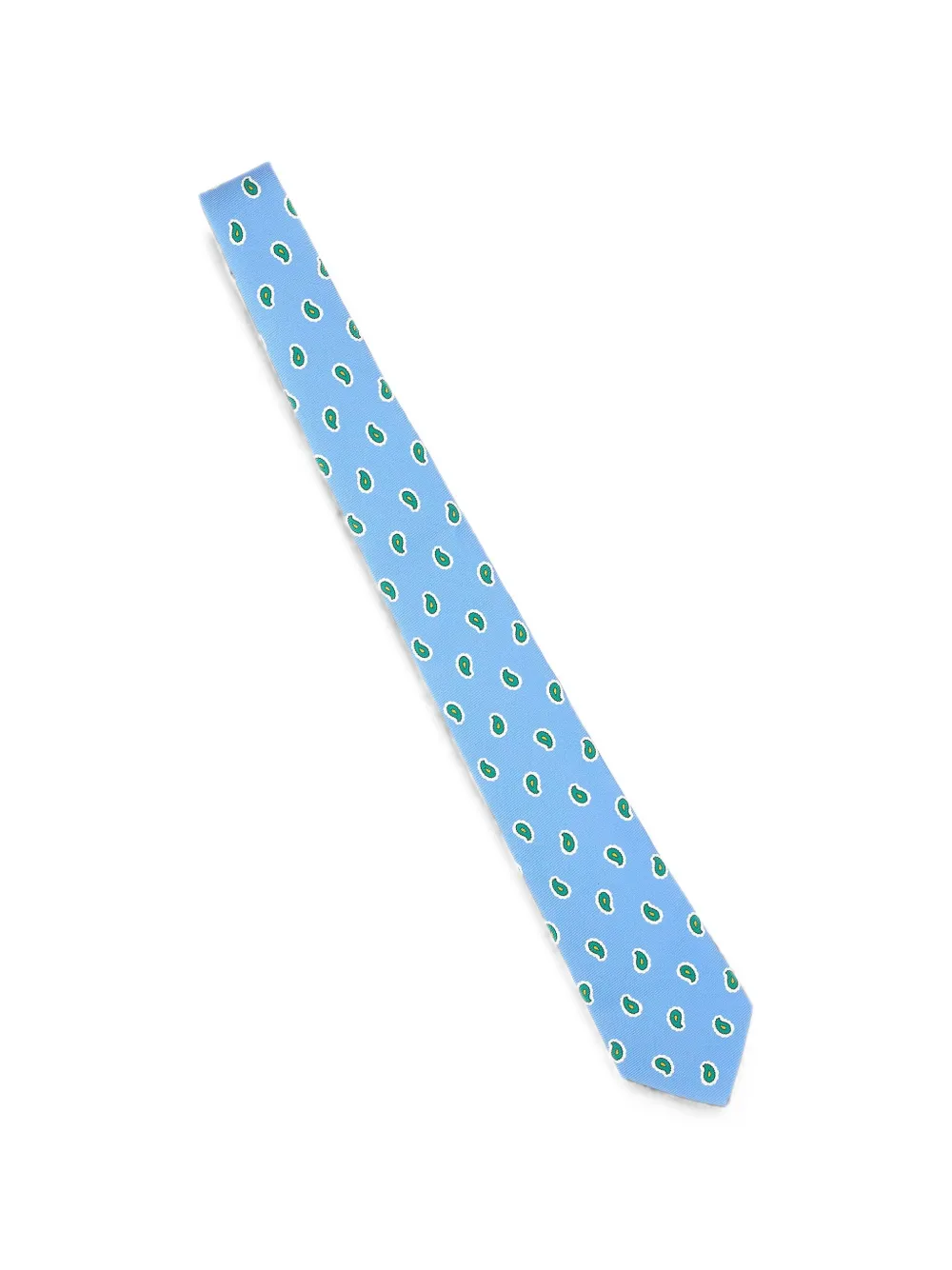 Kiton Zijden stropdas Blauw