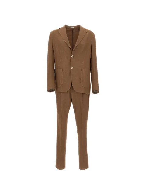 Eleventy single-breasted patch-pocket suit