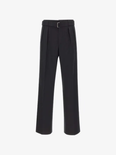 Tagliatore belted pleated trousers