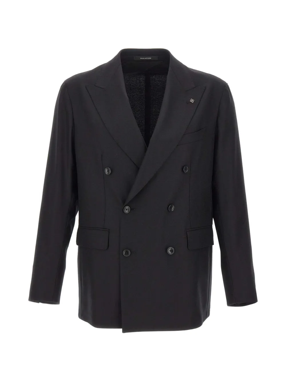 Tagliatore double-breasted peak-lapel blazer - Nero