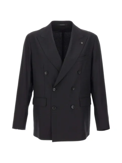 Tagliatore double-breasted peak-lapel blazer