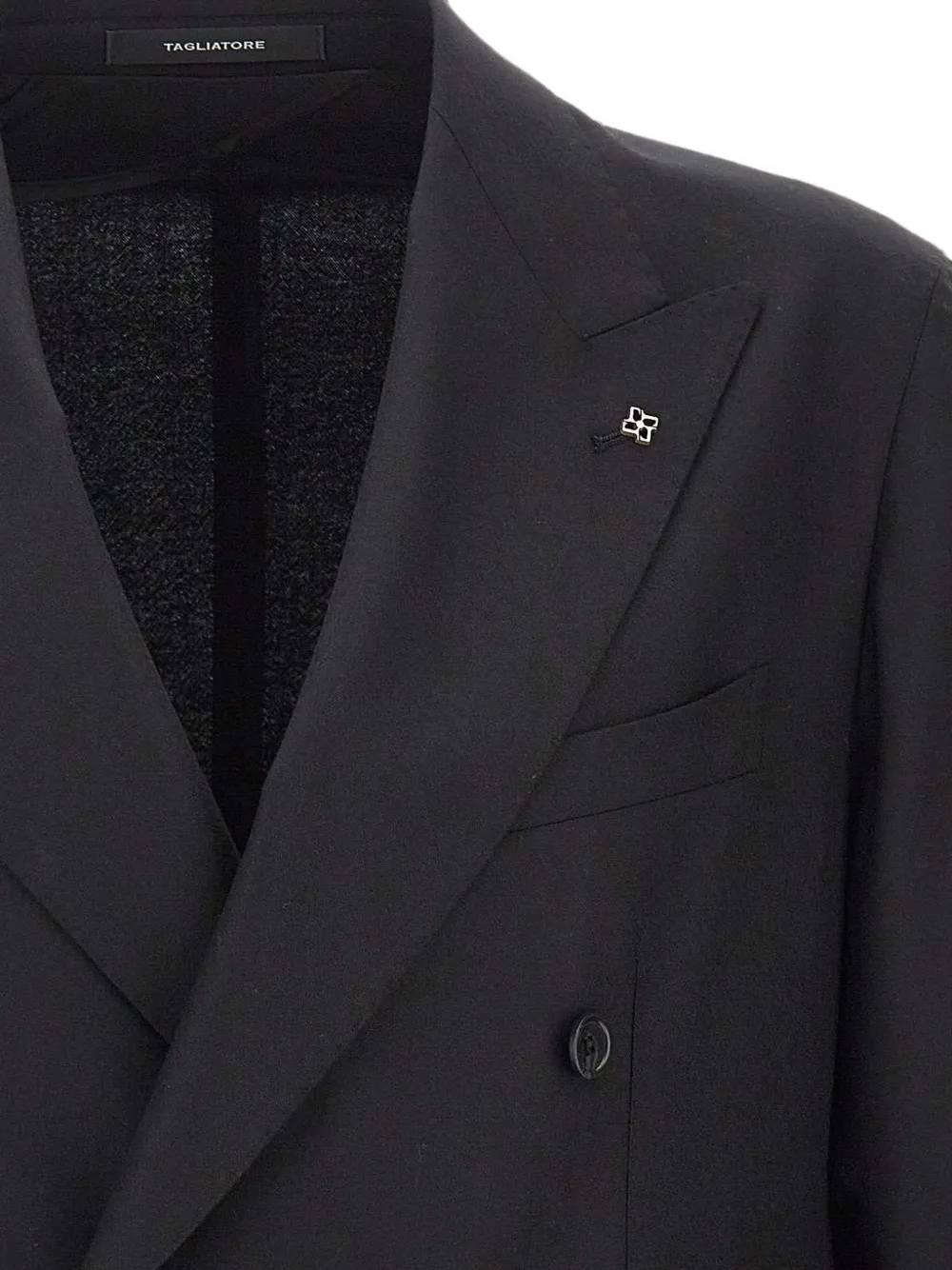 Tagliatore Blazer met dubbele rij knopen Zwart