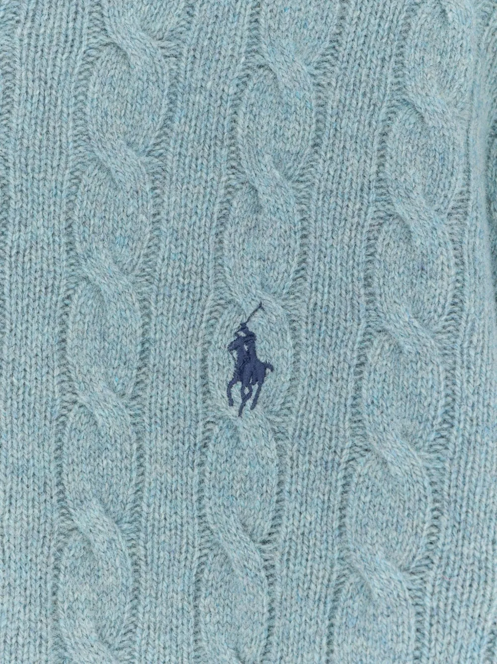 Polo Ralph Lauren Kabelgebreide trui met geborduurd logo Blauw