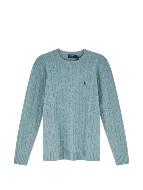 Polo Ralph Lauren cable-knit embroidered-logo sweater