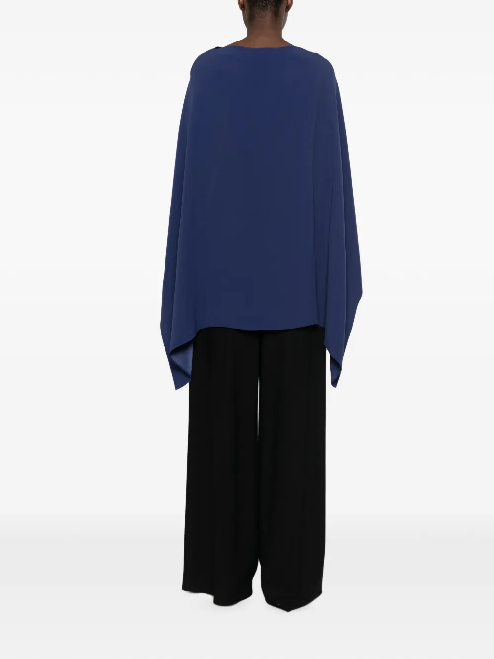 Alberta Ferretti Sjaal met gedrapeerd detail Blauw