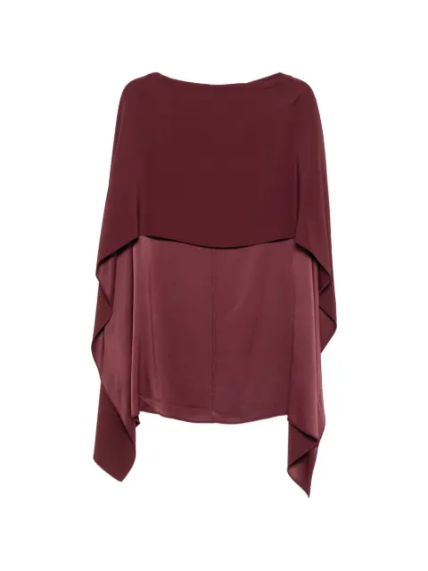 Alberta Ferretti draped asymmetric cape