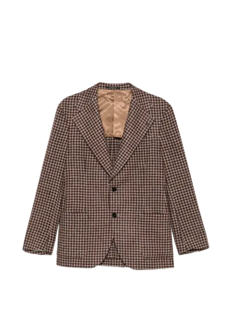 Gabriele Pasini houndstooth-pattern notched-lapels jacket