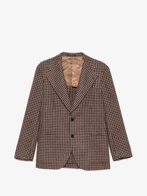 Gabriele Pasini houndstooth-pattern notched-lapels jacket