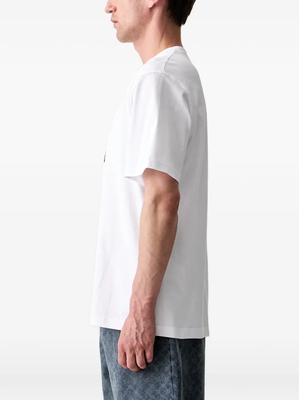 Daily Paper DP Blocked T-shirt met logoprint Wit