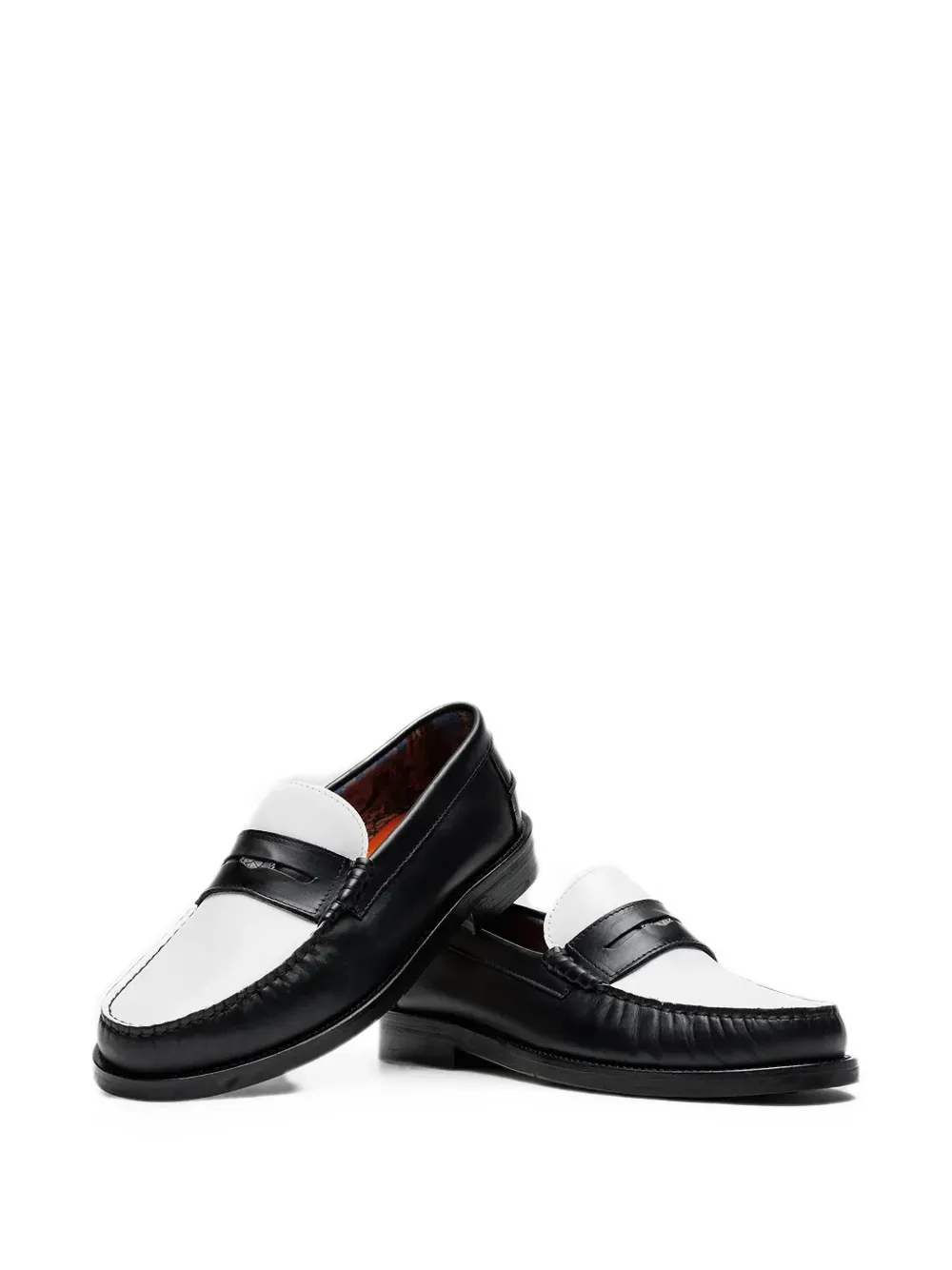 NAKED WOLFE Riviera calf leather loafers Zwart