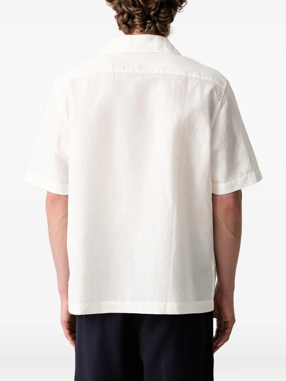 Fred Perry Overhemd met campkraag en geborduurd logo Beige