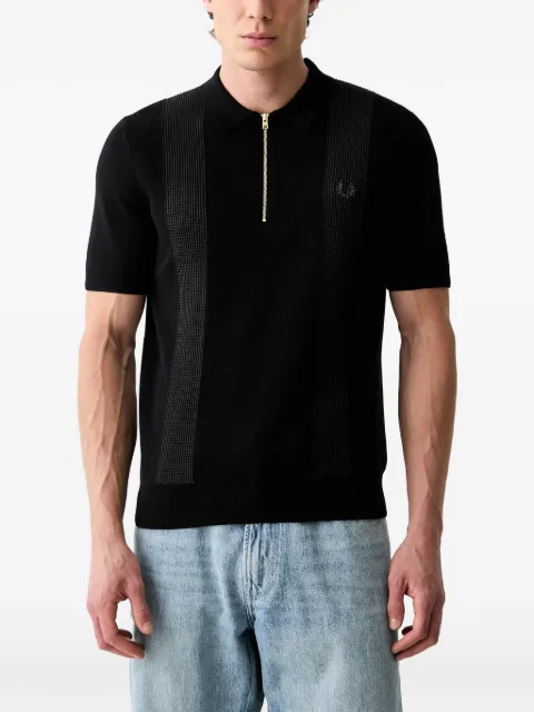 Fred Perry zip-fastening polo shirt