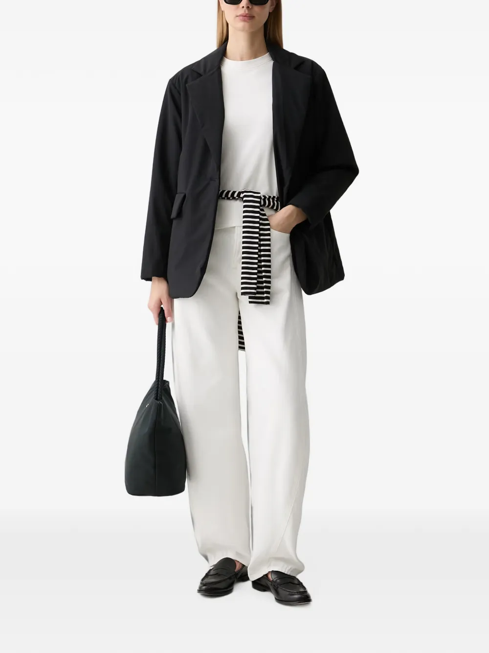 DKNY Jack met enkele rij knopen en gekerfde revers Zwart