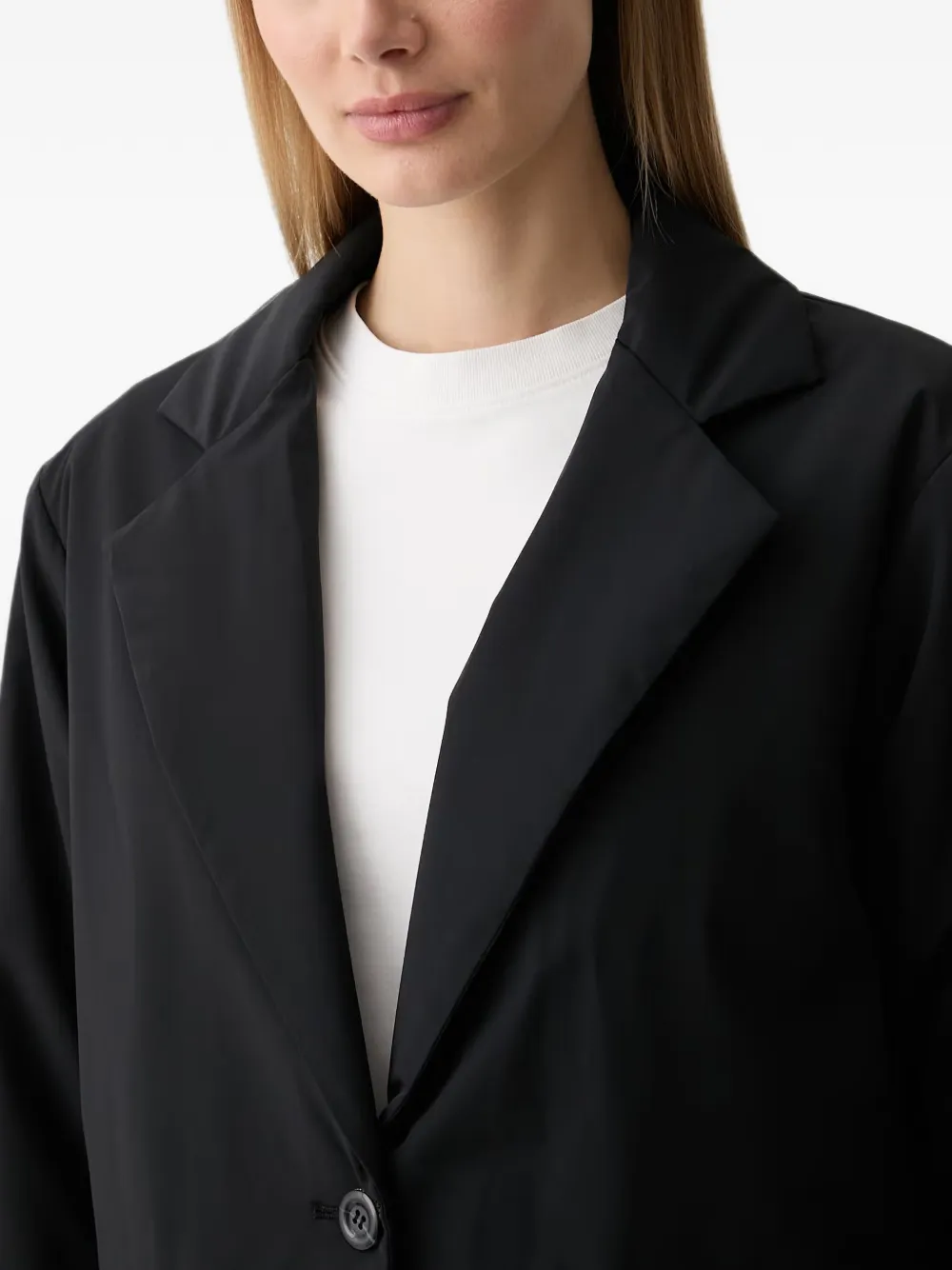 DKNY Jack met enkele rij knopen en gekerfde revers Zwart