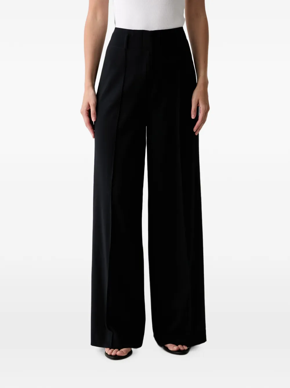 DKNY Weite Hose mit Bügelfalten - Blau