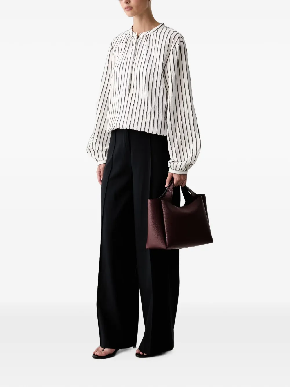DKNY Geplooide broek Blauw