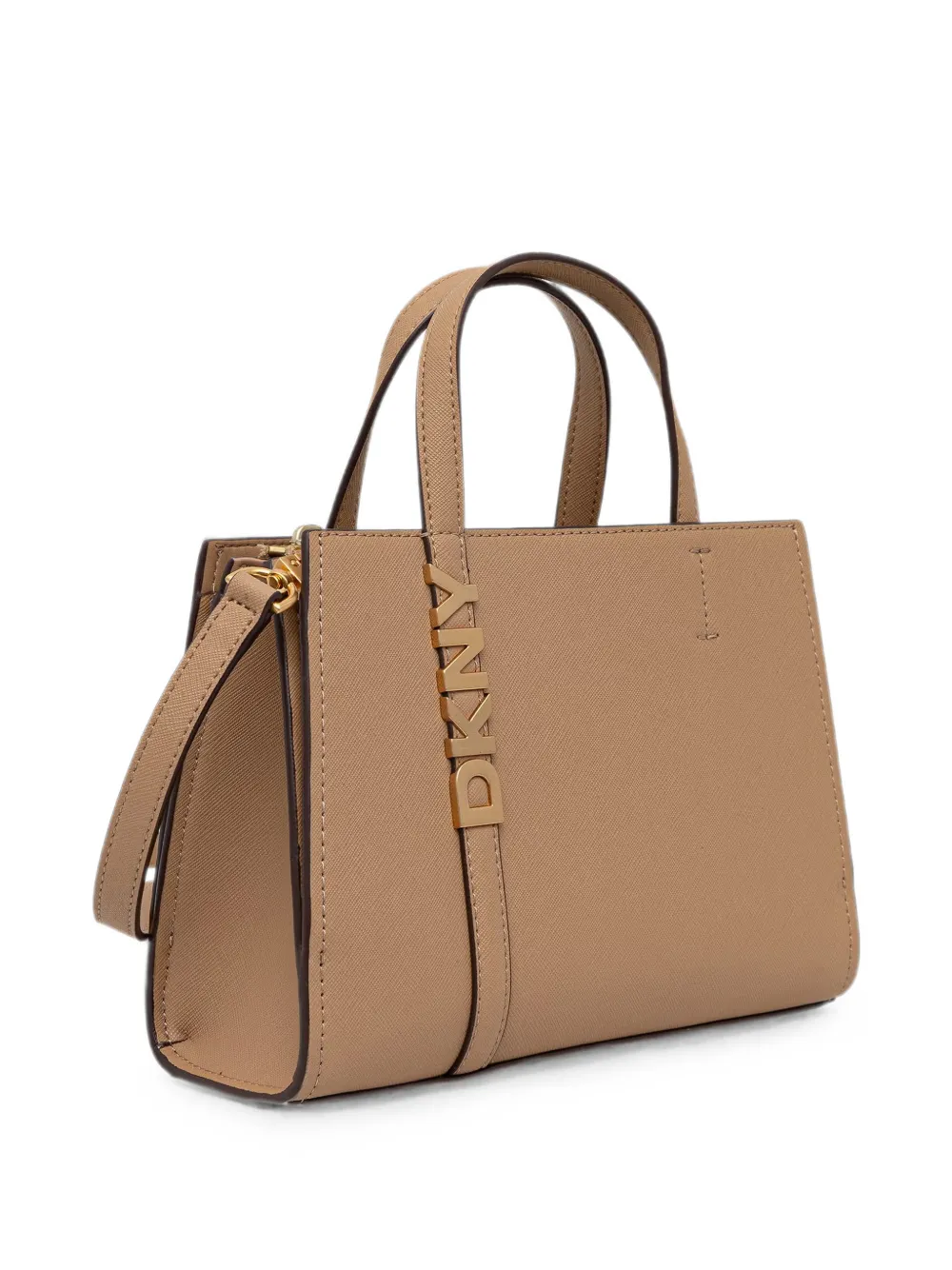 DKNY Avril mini-shopper met logo-plakkaat Bruin