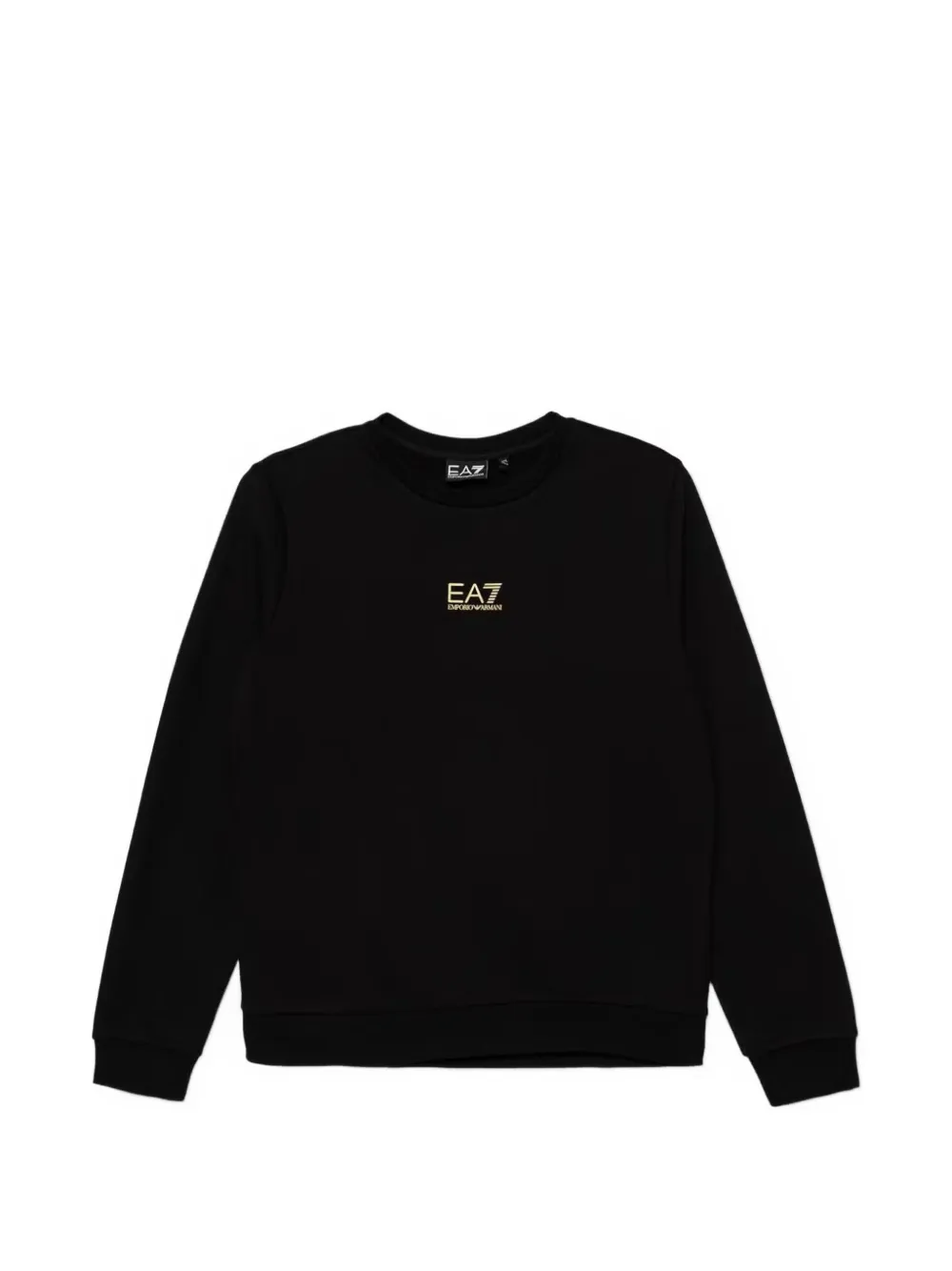 Ea7 Emporio Ar i Katoenen sweater met logoprint Zwart