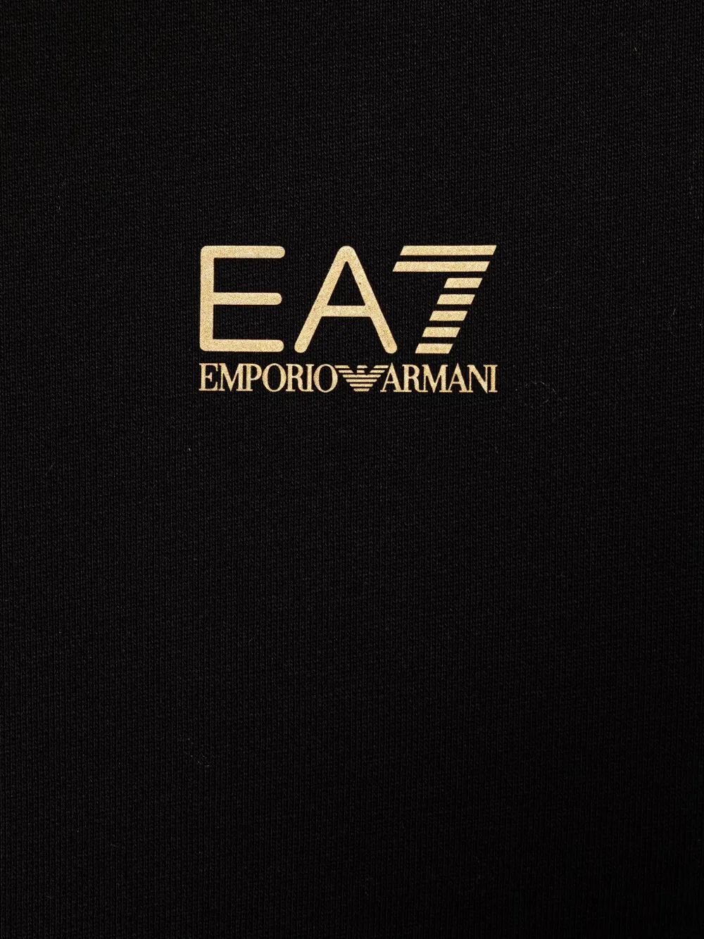 Ea7 Emporio Armani Katoenen sweater met logoprint Zwart