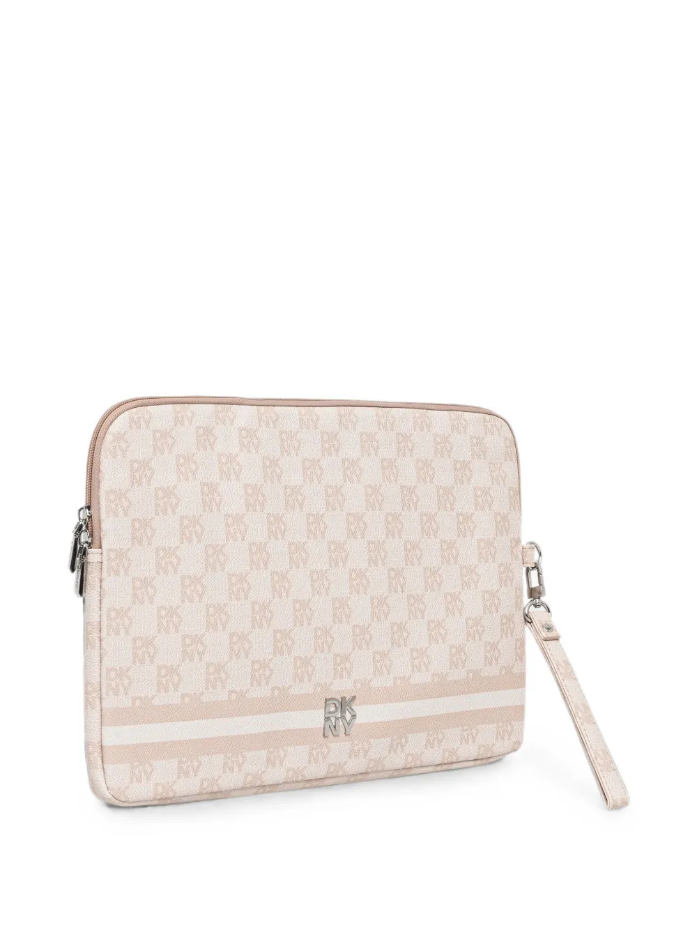 DKNY Laptoptas met logoprint Roze