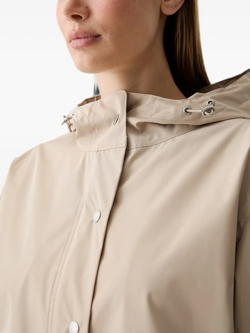 DKNY Jack met capuchon en trekkoord Beige